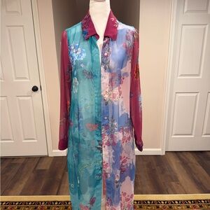 Soft Surroundings EUC Long Tunic Blouse